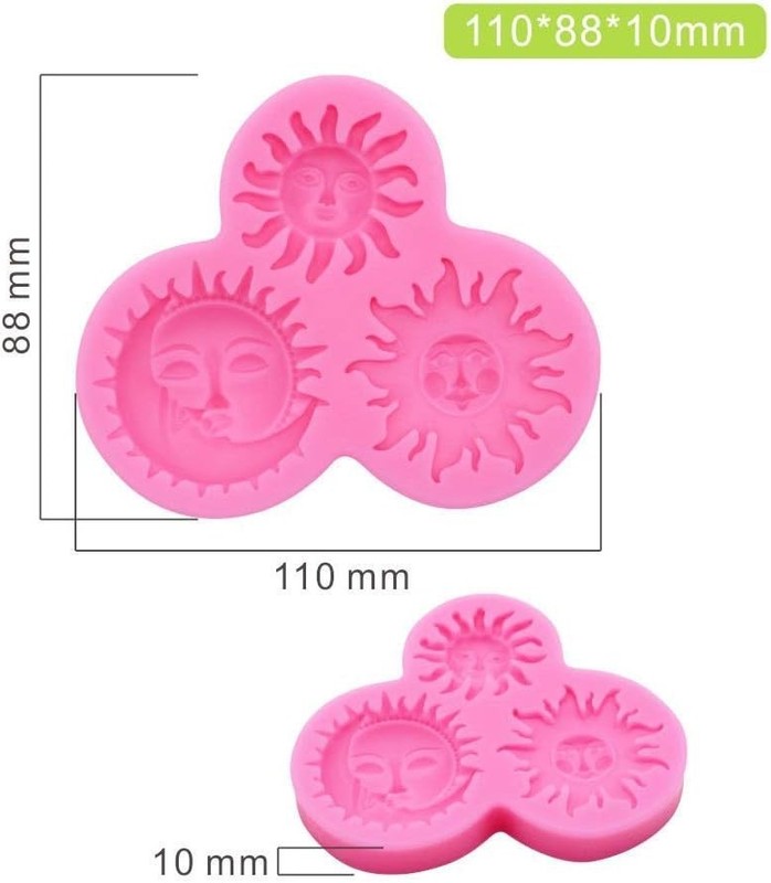 Flexible Pink Silicone Mold for Cake Decorating, Chocolate, and Candy Making gallery