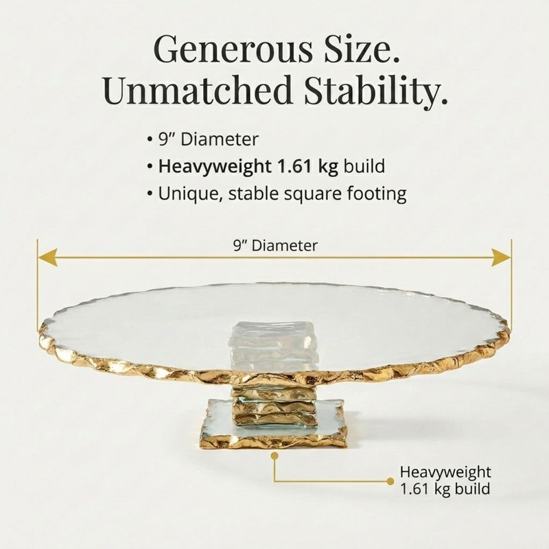 Cake Stand, Footed Cake Plate, Cake Server Stand - 9", Harper gallery