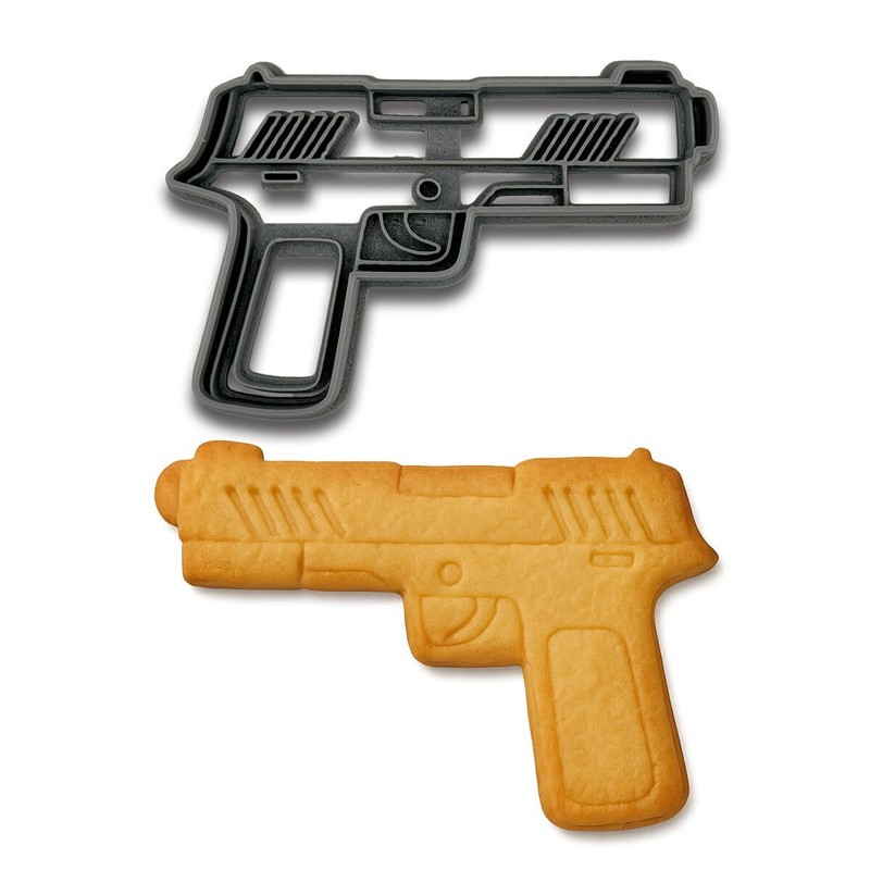 Hand Gun Cookie Cutter Mold (4.75x3") gallery