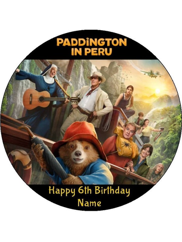 Bear-Inspired Edible Icing Cake & Cupcake Toppers – Peru Adventure Birthday gallery