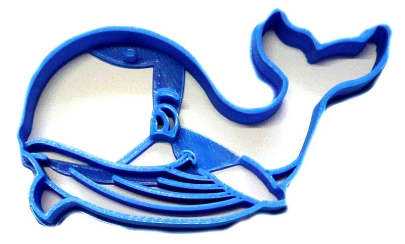 WHALE OCEAN WATER AQUATIC MARINE MAMMAL NAUTICAL THEME COOKIE CUTTER USA PR2364