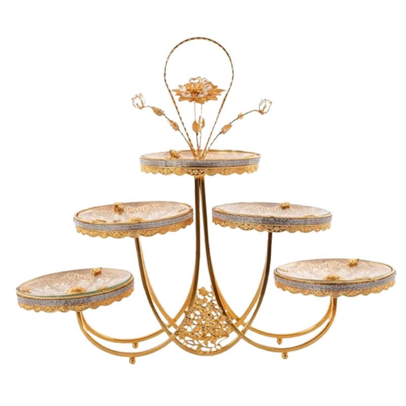 Fruit Bowls Serving Tray 5 Tiered Decor Decorative Kitchen Holiday Dried Fruit gallery