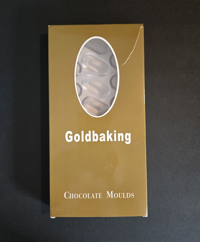 Goldbaking Polycarbonate Chocolate Mold 24 Capsule Clear 27.5cm Freezer Safe