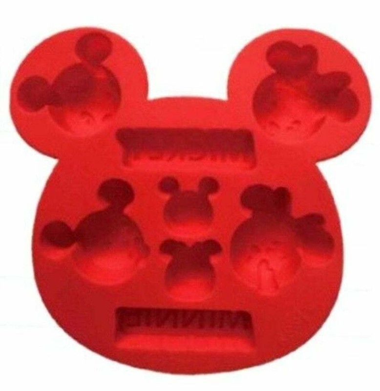 Mickey Mouse Silicone Baking Pan Ice Cube Tray Muffin Chocolate Jelly Soap Mold gallery