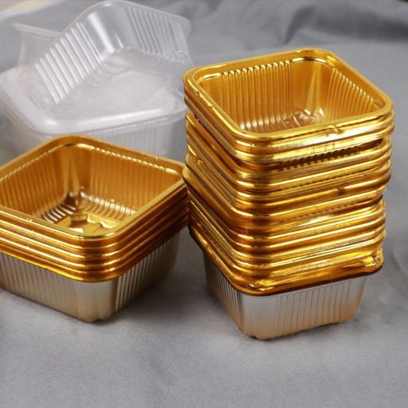 100Pcs Plastic Mini Cupcake Boxes Mooncake Box, Egg Yolk Crisp Biscuit Candy ... gallery