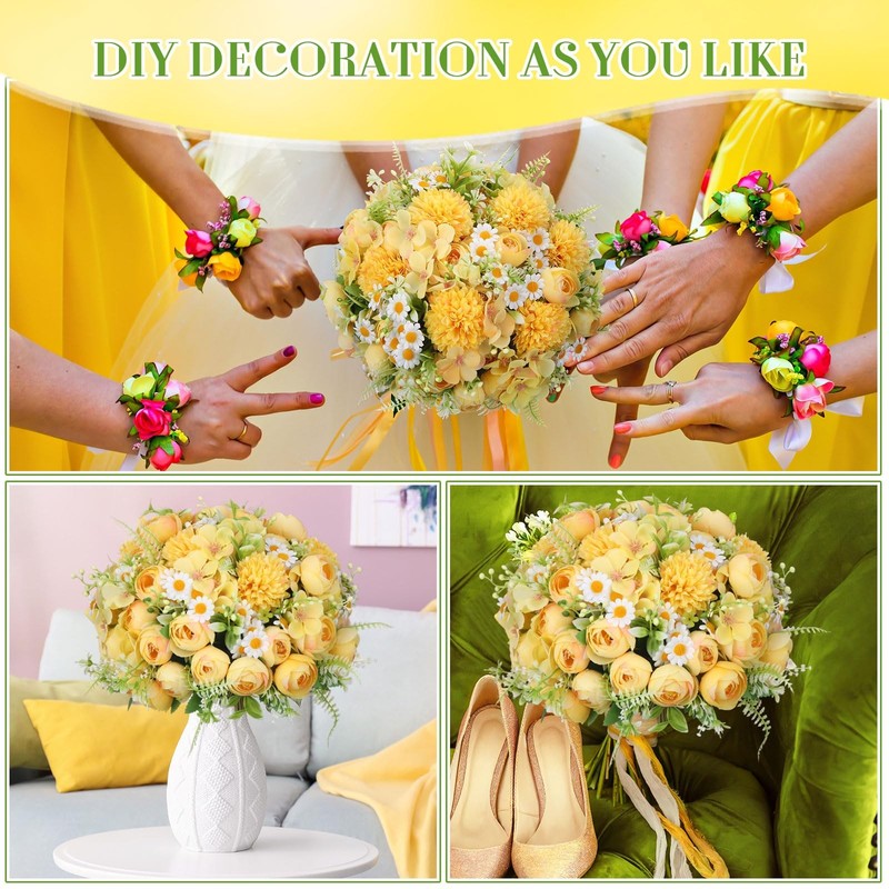 Tigeen Peonies Artificial Flowers Faux Roses Silk Flowers Hydrangea Artificial gallery