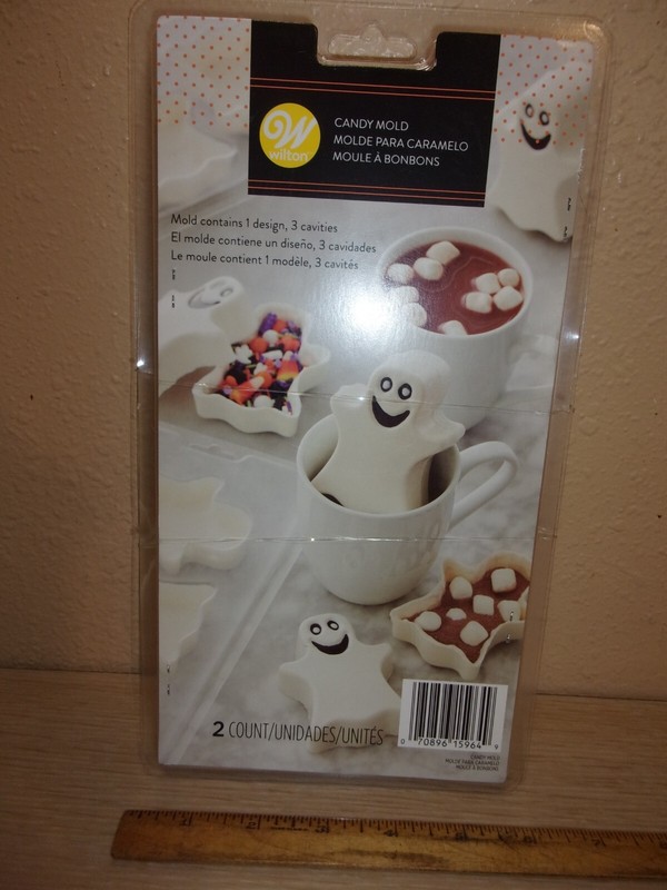 NEW WILTON CANDY MOLDS 2 COUNT GHOSTS