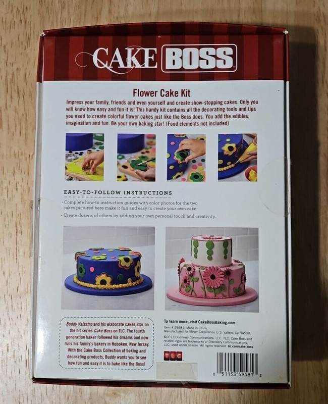 Cake Boss FLOWER CAKE KIT 25 Piece Decorating Kit-NEW IN BOX-Buddy Valastro gallery