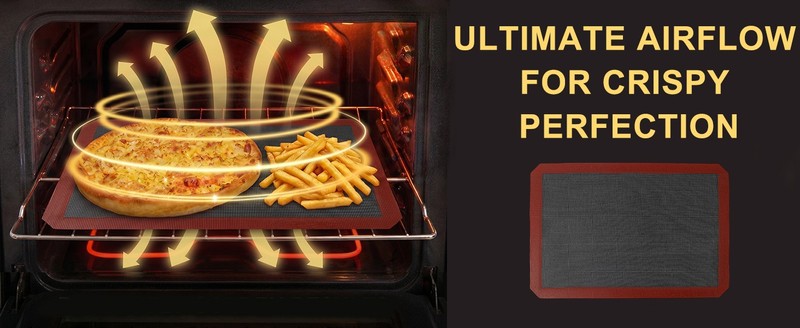 15.7"x11.8" Perforated Baking Mats, Non-Stick Hollow Out Silicone Mat, Reusable gallery