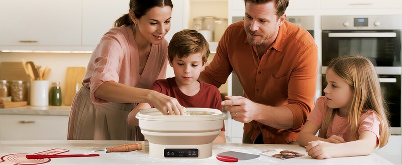Upgrade Heating Sourdough Bread Proofing Basket Kit, Electric tatic gallery