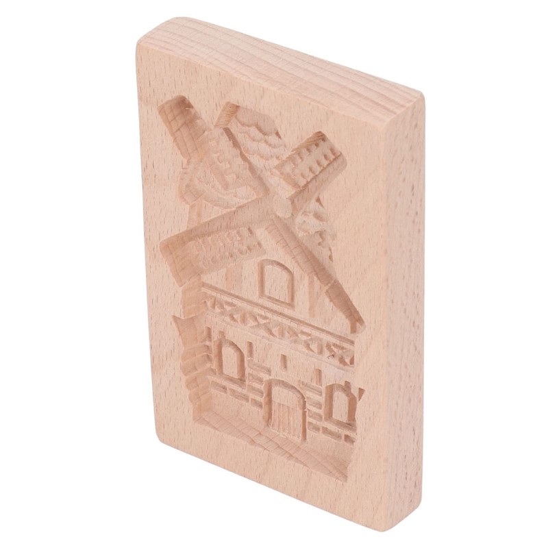 Wooden Cookie Mould 3D carved Beechwood Reusable DIY Press Stamp Biscuit Mold... gallery