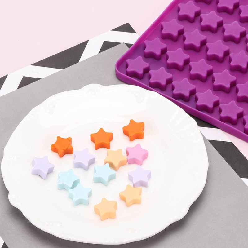 112 Cavity Mini Star Silicone Molds Fun Shaped Shaped-112 Cavity Purple gallery