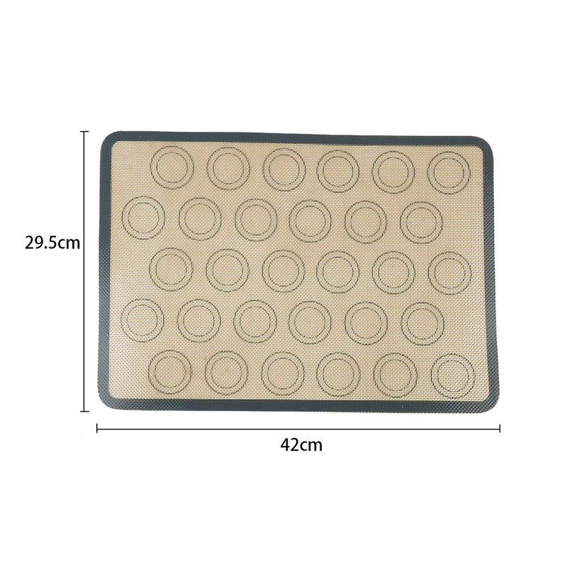 16.54*11.61" Gray Rectangular Baking Mat For Homes, Hotels, Bakeries, Tea Stores gallery