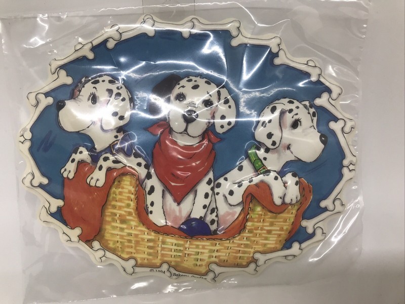 VintagePlastic Cake Topper Dalmatian Dogs Bakery crafts