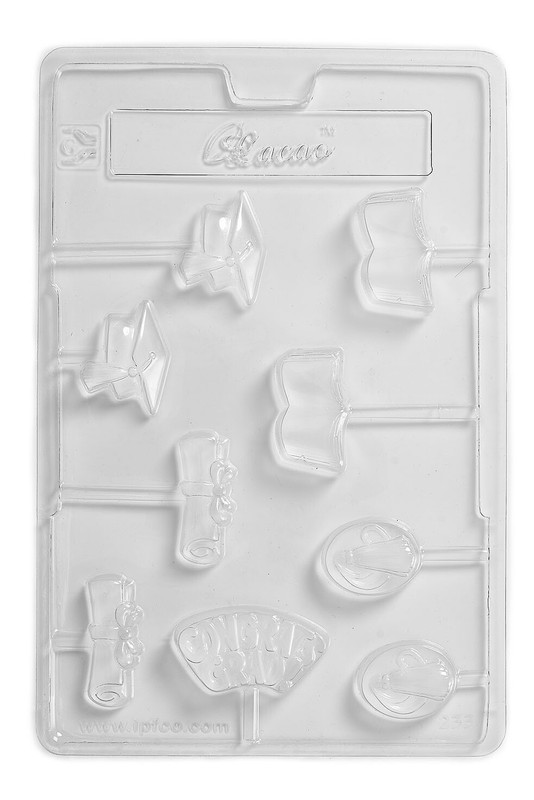 Graduation Lollies Chocolate/Soap Mould – 9 Cavity – Pack of 5