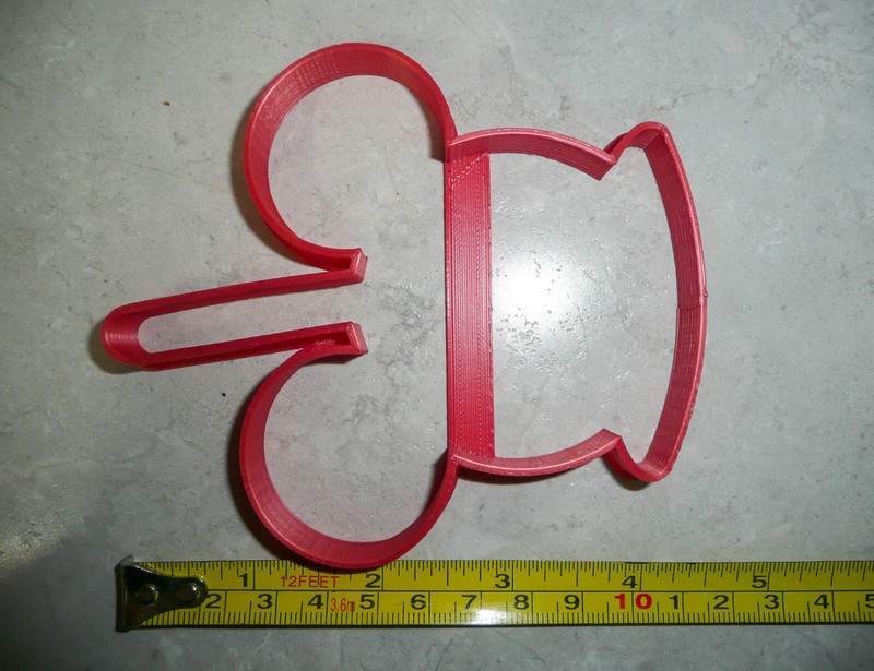 MICKEY MOUSE HEAD CARAMEL CANDY APPLE OUTLINE SNACK FOOD COOKIE CUTTER PR3304 gallery