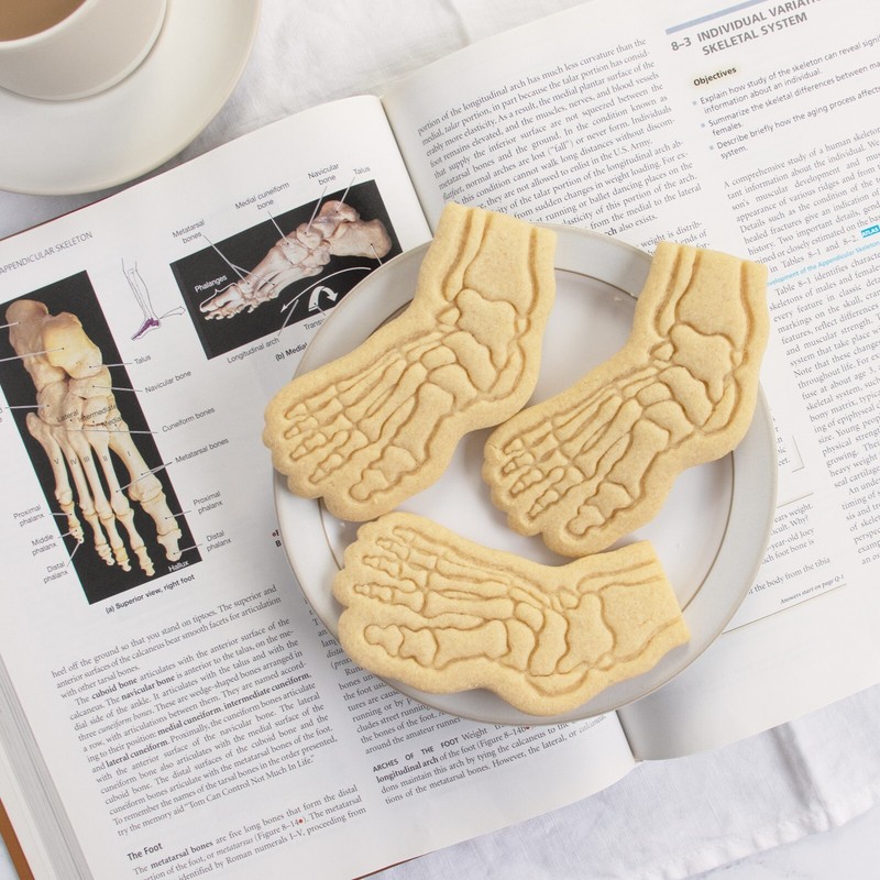 Knee & Foot Bone X-Ray Cookie Cutters Set -Radiology orthopedic anatomy get well gallery