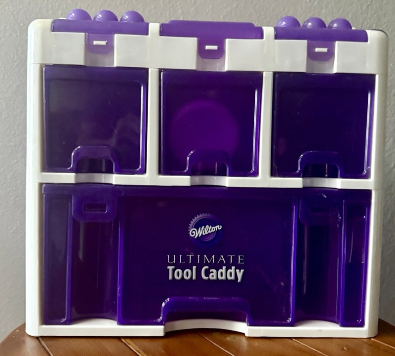 WILTON Ultimate Cake Decorating Set Tool Kit Caddy Storage Box w/A Few Supplies gallery