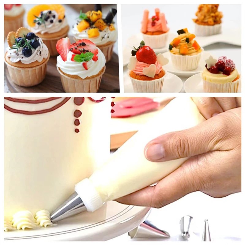 24 Inch Extra Large Piping Bags Disposable, Thickened 100Pcs Disposable Clear... gallery