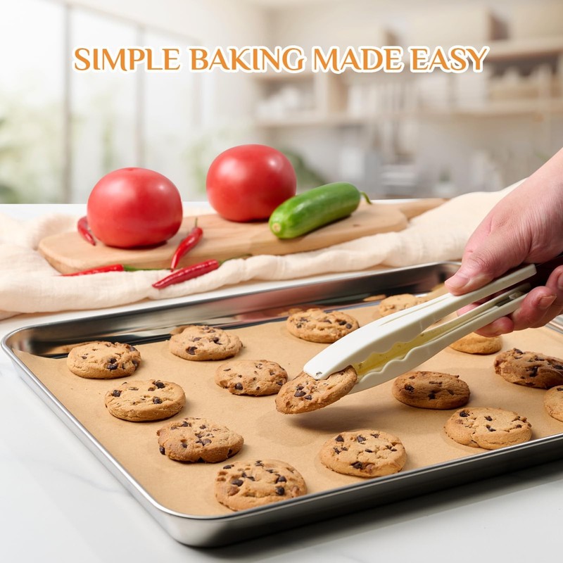 400 Pcs Non-Stick Parchment Paper Sheets 12x16 Inch for Baking, Cooking, Air Fry gallery
