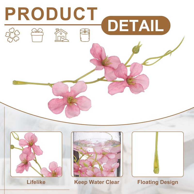 24Set Floating Flowers for Centerpieces Wedding Lotus Color Pea Flower gallery
