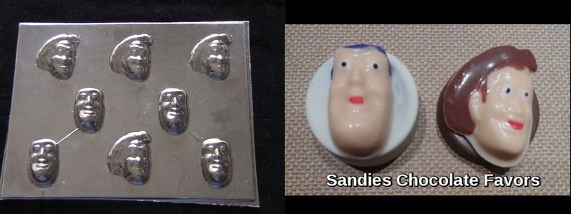 WOODY BUZZ LIGHTYEAR Toy Story Face Bite Size Cupcakes Chocolate Soap Candy Mold