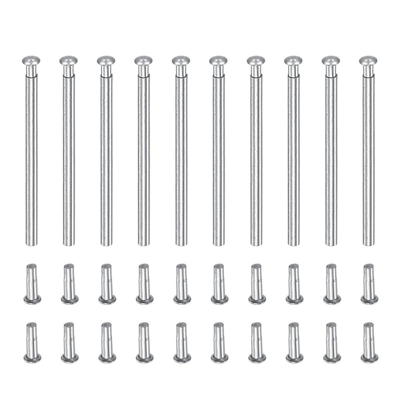 19×1.2mm tube clutch pins watch strap pressure bars pin 10pcs