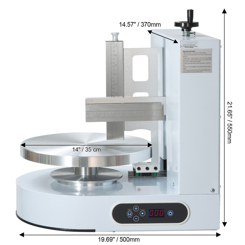 4-12" Cake Decorating Machine Cake Cream Smearing Frosting Spreading Machine gallery