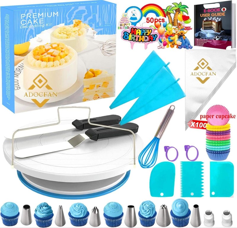 Cake Decorating Supplies 220PC,Baking Utensils Set and Bakery Tools Kit, Baking