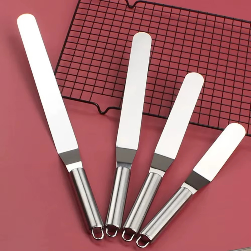 6/8/10/12 Inch Stainless Steel Cream Icing Frosting Spatula for Cake DIY Cake De gallery