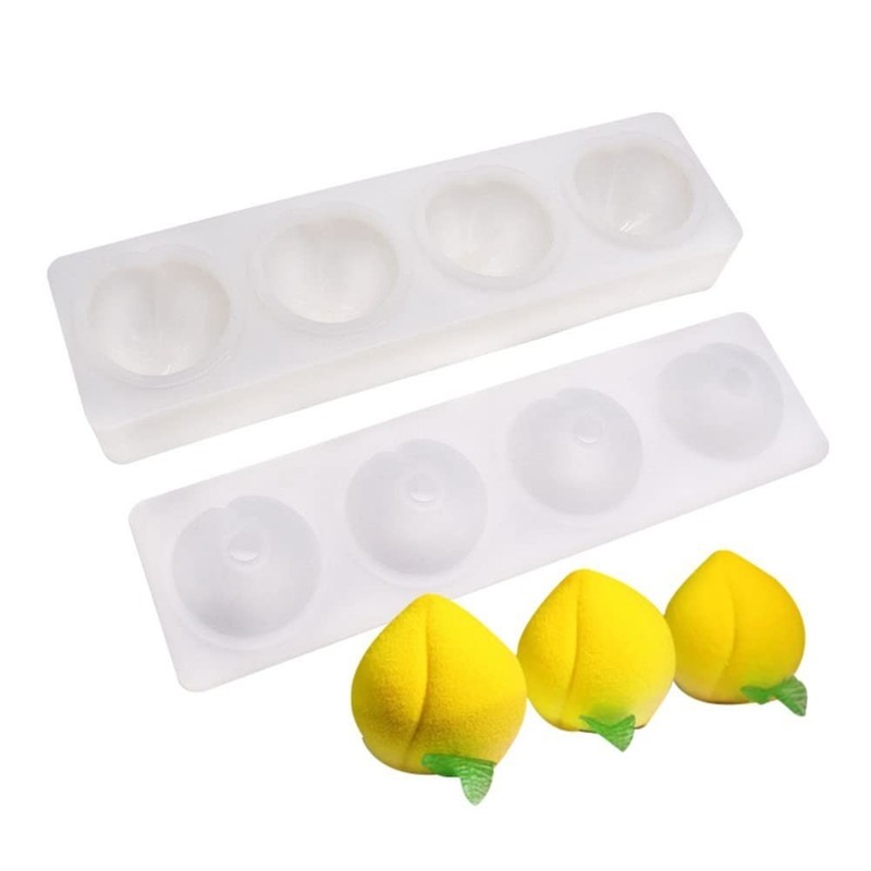 Silicone Cake Molds for Baking - 2PCS Fruit Shape Fondant & Jelly Moulds 14.4x3. gallery