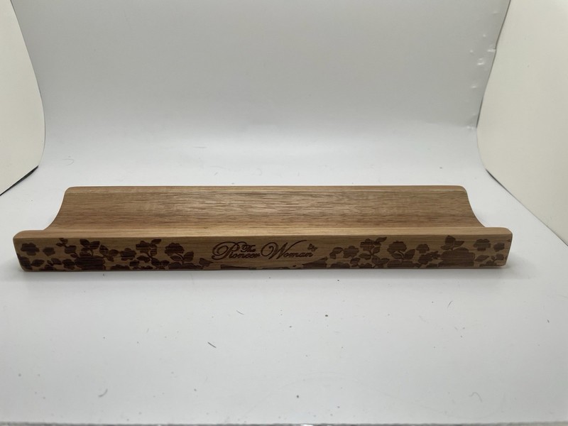 The Pioneer Woman Floral Ceramic Rolling Pin Wood Handles Stand Retired Pattern gallery