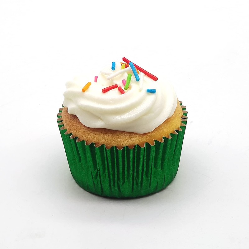 Green Cupcake Liners 160 Count Standard Wrappers Muffin Foil Baking Cups gallery