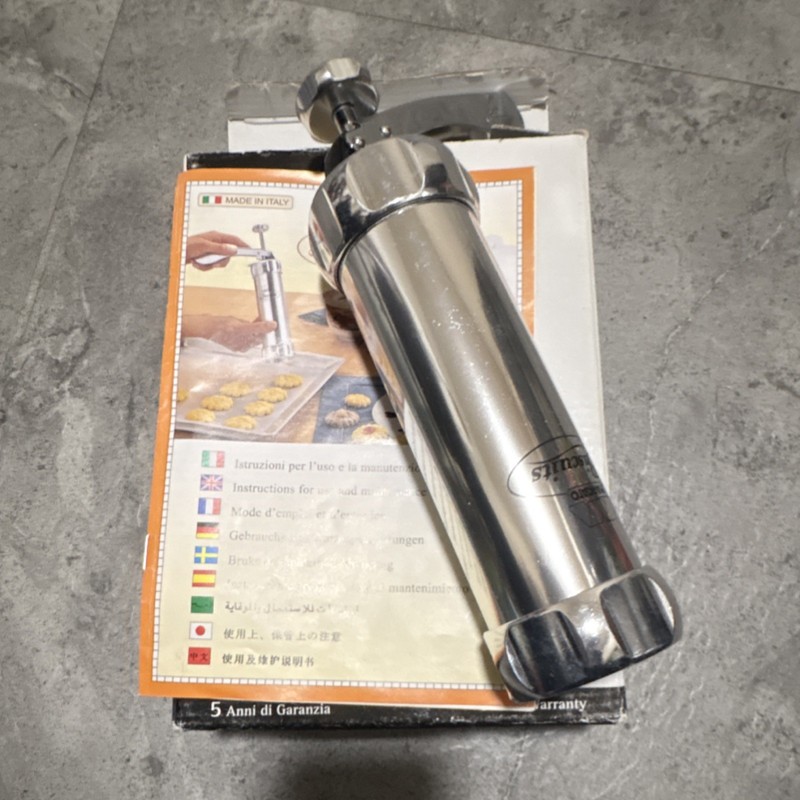 Marcato Cookie Press Set Silver Metal gallery