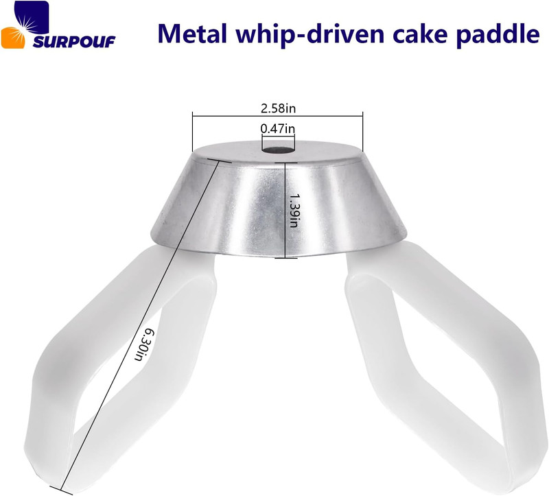Cookie Paddles with Metal Whip Drive Compatible with Universal Mixers Nutrimill gallery