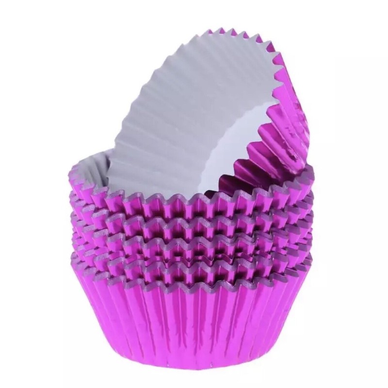 Metallic Pink Cupcake Standard Liners | Bakell® Liners & Wrappers