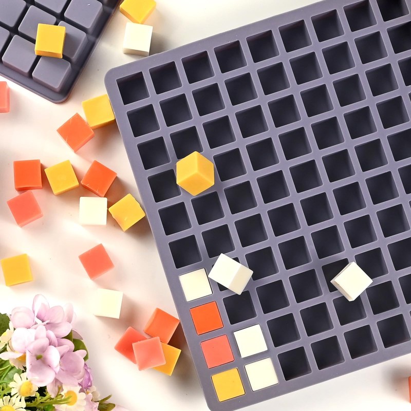 Square Chocolate Mini Silicone Candy Molds 100 Cavities Square Gummy Silicone gallery