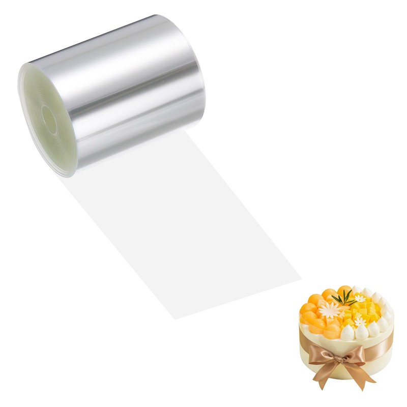 2 x 196.9 Inch Cake Collar, Acetate Sheets for Baking Clear Acetate Rolls