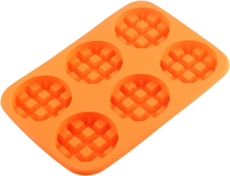 6-Cavity Silicone Molds for Round Waffles, Chocolates, and Biscuits gallery