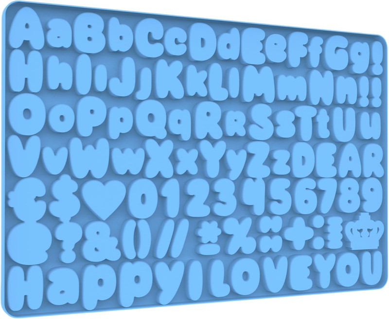 Letter Chocolate Silicone Molds, Number Candy Molds for Cake Decorations, Gummy