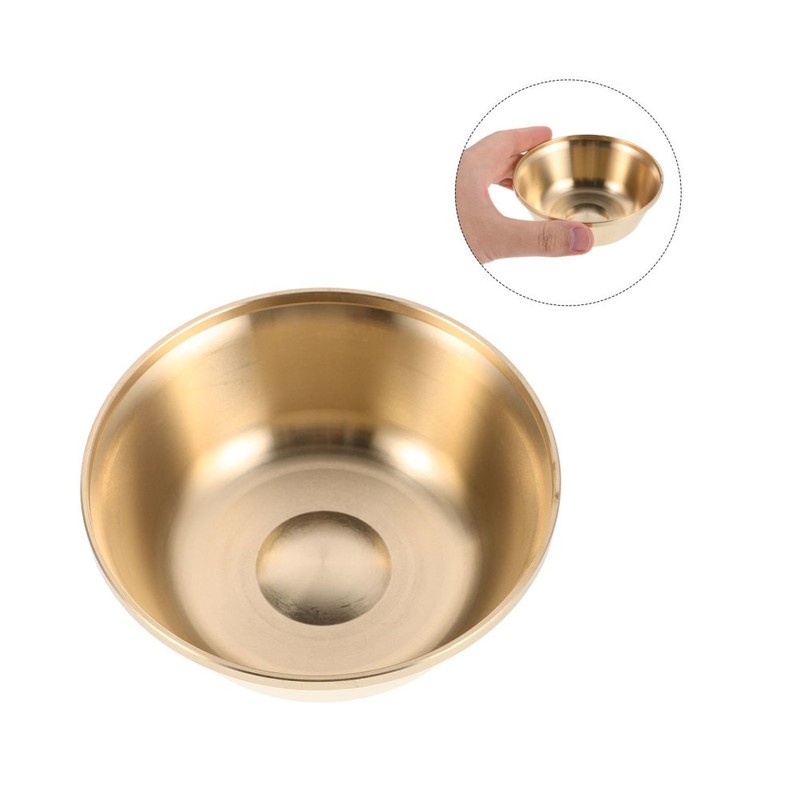 Metal Decorative Bowl Display Chinese Temple Brass Bowls for Decoration gallery