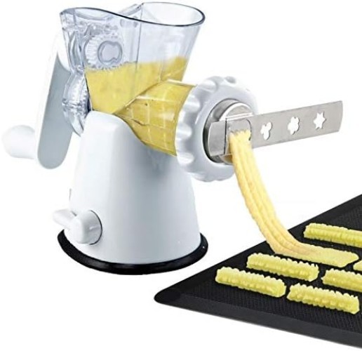 Versatile Churros Dough Maker - Stainless Steel Biscuit Attachment for Mincers gallery