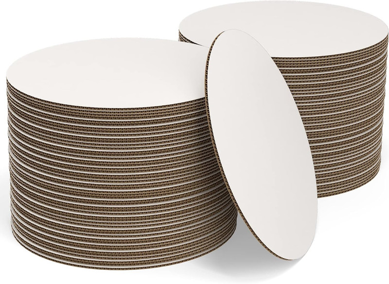 White Cake Boards Round | 25 Pack – 8 Inch | Cardboard Cake Rounds Circles | Dis gallery