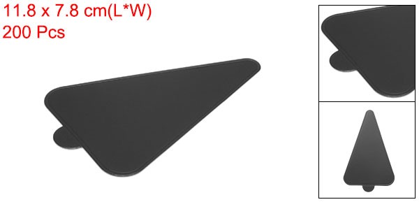 100pcs Mini Cake Boards, Mousse Cake Cardboards Triangle Cake Bases (Black) gallery