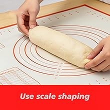 Silicone Baking Mat 3-Piece Set:1Pcs 27x19 inch Non-Slip Pastry Rolling Mat with gallery