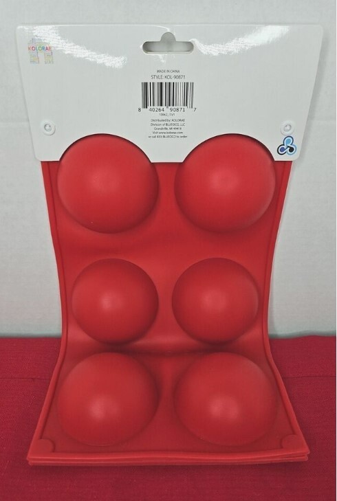 Kolorae Red Hot Chocolate Cocoa Bomb Silicone Mold Desserts candy 2 Pk gallery