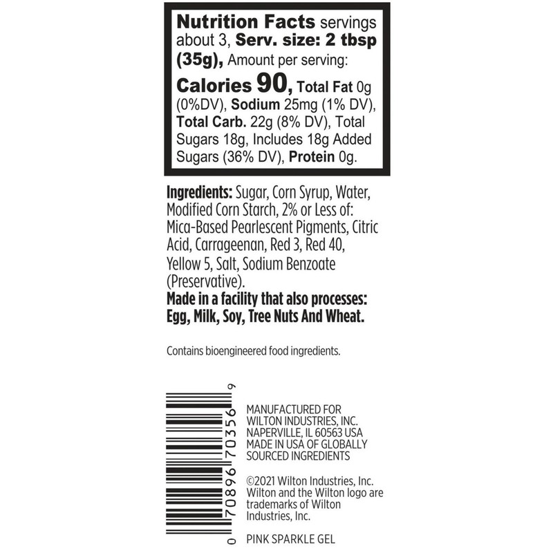 Pink Sparkle Gel Frosting, 3.5 oz. (704-356) - Icing Supplies, Baking Frosting gallery