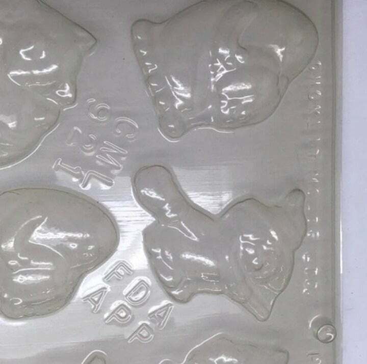 Plastic Craft Candy Mold Halloween Ghost Witch Cat Jack O'Lantern gallery