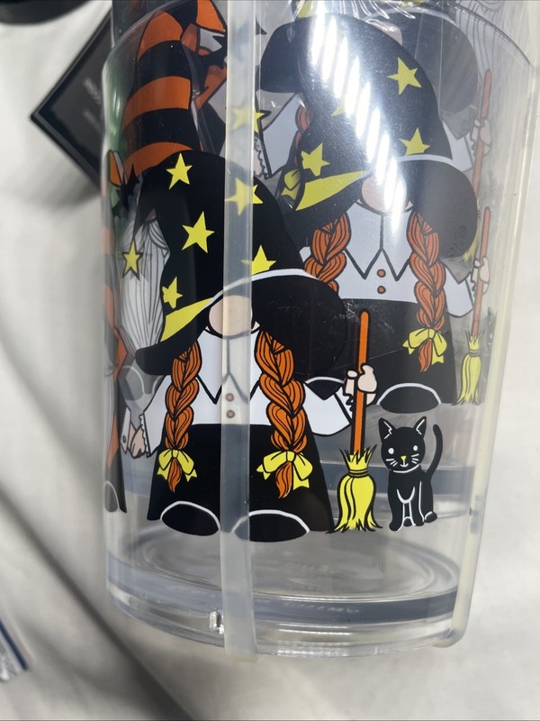 Set Of 4 Gnome Cups Tumbler Halloween Double Old Fashioned 13th And Elm Plastic gallery