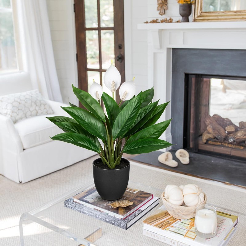 Gnflus Fake Plants 20 Faux Plants Artificial Potted Plants Indoor Realistic gallery